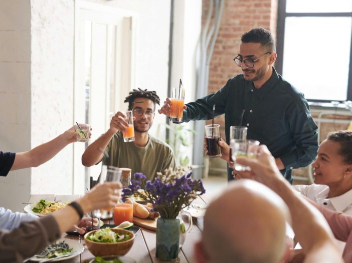 Family and friends gathered to celebrate the season.