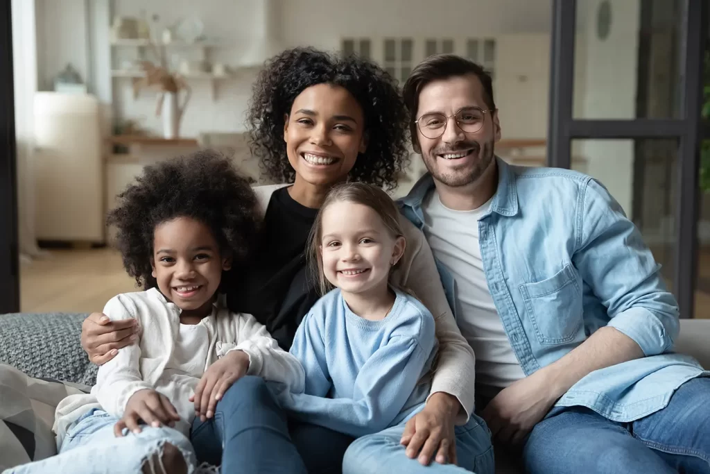 Estate Planning for Blended Families, photo of a family of different children from different marriages