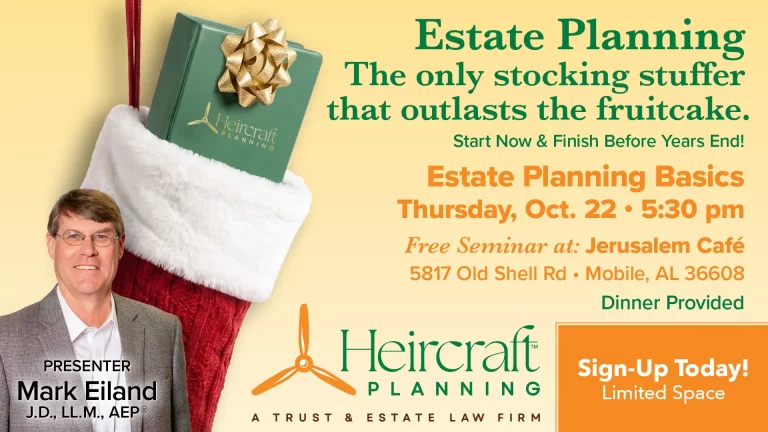 Estate Planning Basics, October 22, 2026