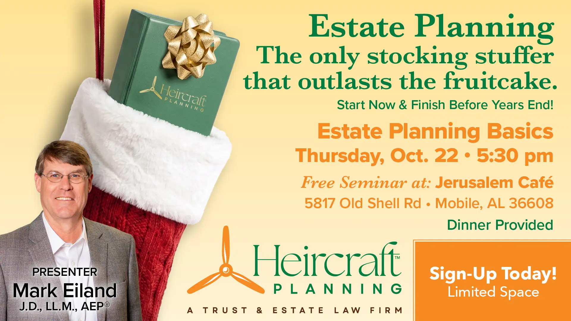 Estate Planning Basics Event, October 22