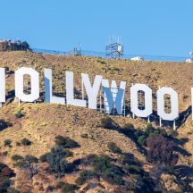The Hollywood sign on a dry hillside in Los Angeles under a clear blue sky; What Hollywood gets wrong about estate planning in Alabama