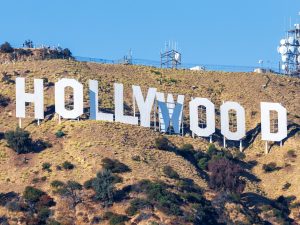 The Hollywood sign on a dry hillside in Los Angeles under a clear blue sky; What Hollywood gets wrong about estate planning in Alabama