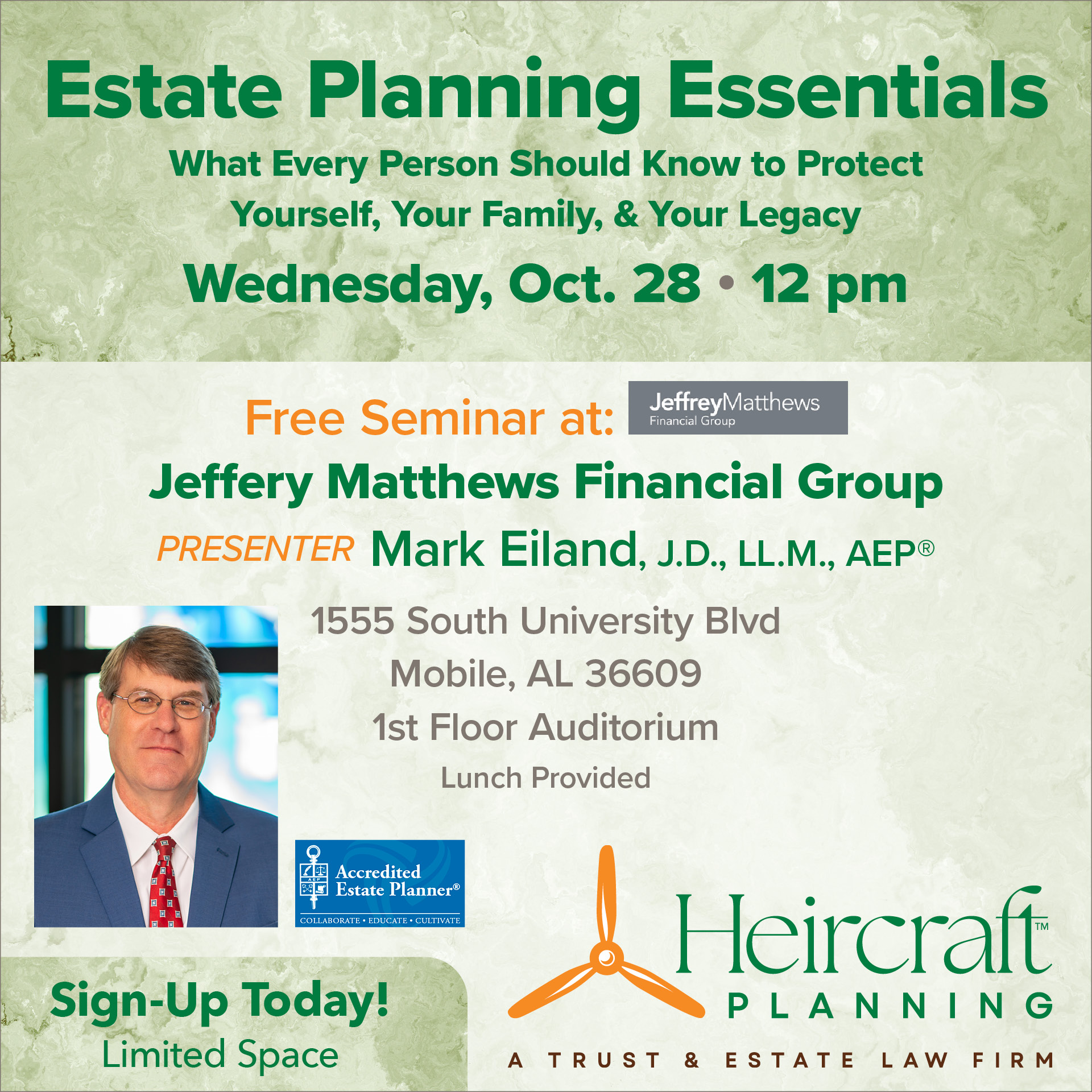 Estate Planning Essentials - Oct 28, 2026